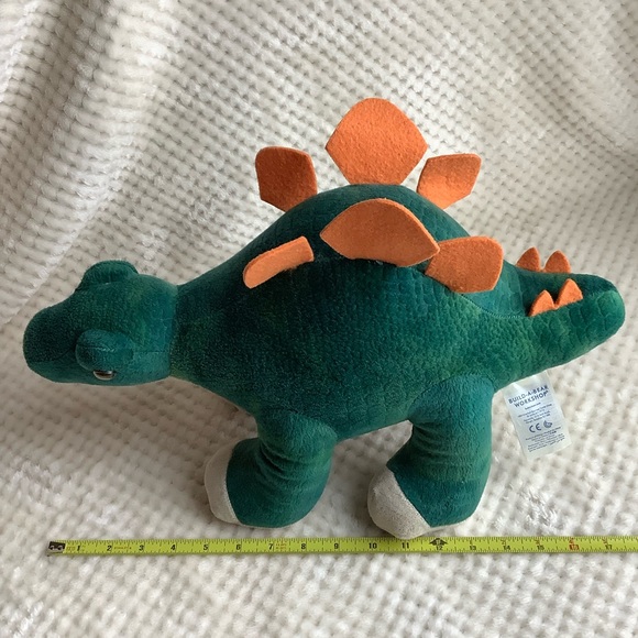 Build A Bear Workshop Plush Stegosaurus Dinosaur Stuffed Animal Jurassic Toy - Picture 14 of 15